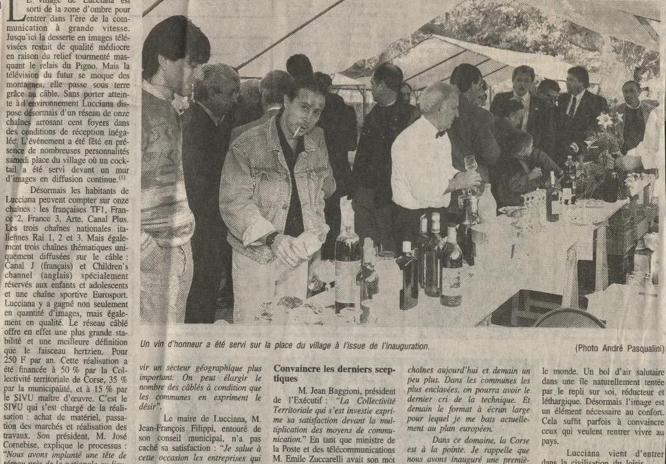1992-12 : Lucciana village « branché »